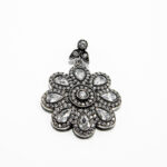 Set din argint cu pietre zirconiu - stil vintage - motive florale - S180E15DX - imagine 7