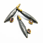 Set vintage handmade din argint cu granat - Unicat - S125A-7Z - imagine 9