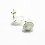 Set unicat din argint cu piatra lunii si topaz bleu - stil vintage Art Nouveau - S289Y20EX - imagine 6