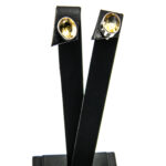 Set statement din argint cu geode de agat Druzy si citrin - Unicat - stil vintage - S229Y10FX - imagine 5