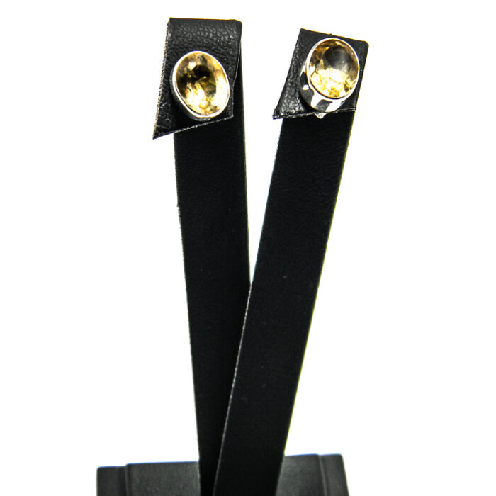 Set statement din argint cu geode de agat Druzy si citrin - Unicat - stil vintage - S229Y10FX - imagine 5