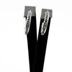 Cercei rotunzi din argint cu hematit - Unicat - Handmade - K200E62EX - imagine 3