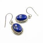 Cercei din argint cu lapis lazuli - stil vintage oriental - K229Y28EX - imagine 2