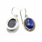 Cercei din argint cu lapis lazuli - stil vintage oriental - K229Y28EX - imagine 5
