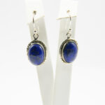 Cercei din argint cu lapis lazuli - stil vintage oriental - K229Y28EX - imagine 4