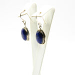 Cercei din argint cu lapis lazuli - stil vintage oriental - K229Y28EX - imagine 6