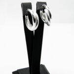 Cercei rasuciti din argint fara pietre - stil fashion - Rona - K170A59E - imagine 4