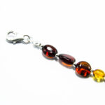 Bratara handmade din argint cu chihlimbar - Unicat - B210HM63FX - imagine 6