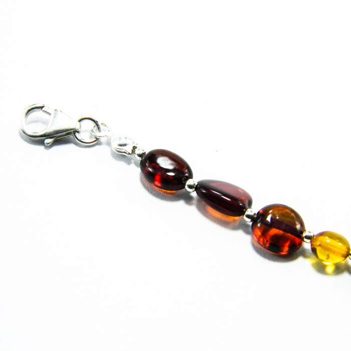 Bratara handmade din argint cu chihlimbar - Unicat - B210HM63FX - imagine 6