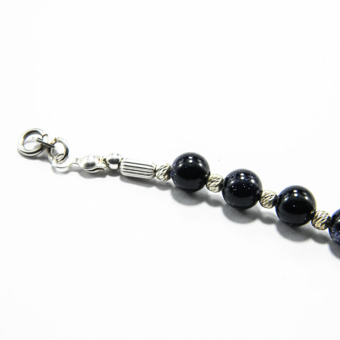 Bratara handamde din argint cu piatra stelelor - Unicat - stil fashion - HM0543 - imagine 5