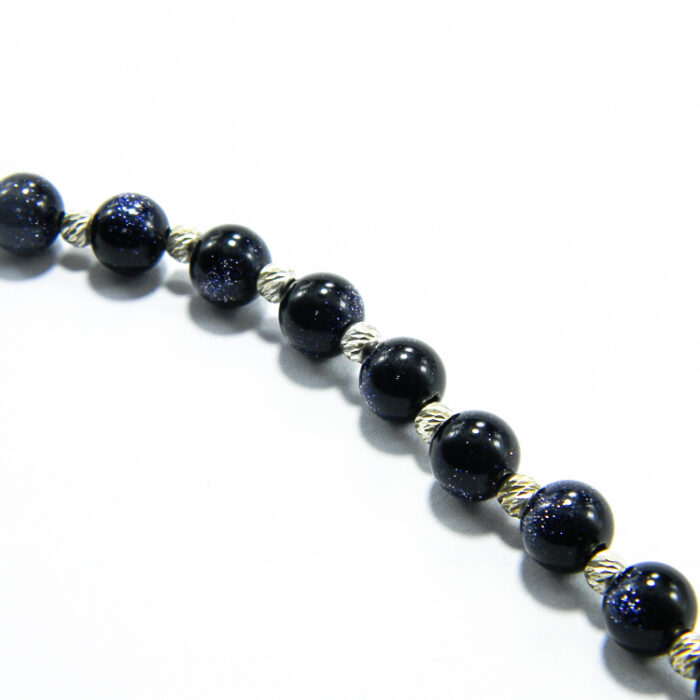 Bratara handamde din argint cu piatra stelelor - Unicat - stil fashion - HM0543 - imagine 2