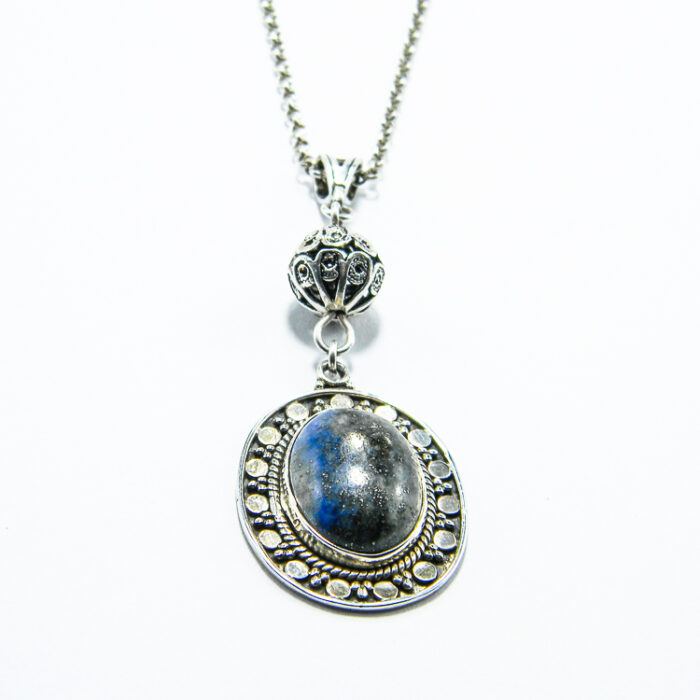 Colier vintage din argint cu lapis lazuli - Henrietta - CL115HM21D - imagine 3