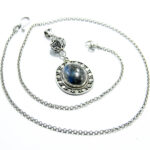 Colier vintage din argint cu lapis lazuli - Henrietta - CL115HM21D - imagine 2