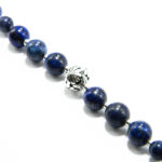 Colier unicat handmade din argint cu lapis lazuli - stil vintage oriental - HM0658X - imagine 5