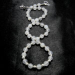 Colier handmade din argint si piatra lunii - Unicat - HM0776 - imagine 5