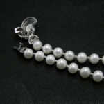 Colier vintage statement din perle albe si argint - Unicat - Handmade - HM0788X - imagine 7