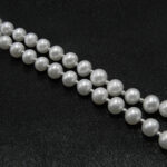 Colier vintage statement din perle albe si argint - Unicat - Handmade - HM0788X - imagine 6