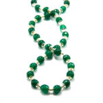 Colier handmade unicat din argint cu jad verde - Eliana - CL135F13F - imagine 3