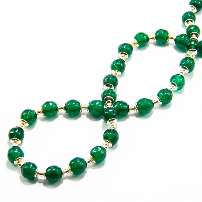 Colier handmade unicat din argint cu jad verde - Eliana - CL135F13F - imagine 7