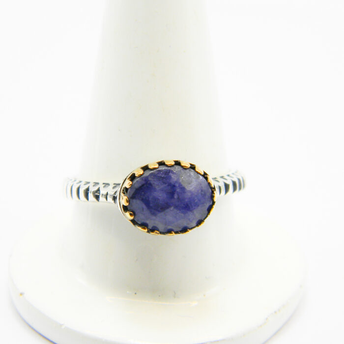 Inel din argint cu lapis lazuli - stil oriental - Aysun - i150F41G - imagine 3