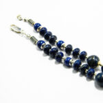 Colier handmade statement din argint cu lapis lazuli - stil vintage - HM0629X - imagine 8