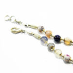 Colier unicat handmade din argint cu agate colorate - stil fashion - CL145F15EX - imagine 6