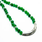 Colier unicat handmade din argint si jad verde - Cornelia - HM0747 - imagine 3