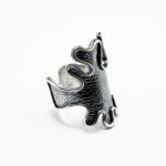 Inel vintage Art Deco din argint antichizat - Mady - i135E56G - imagine 4