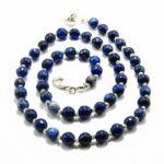 Colier handmade din argint cu sodalit - Unicat - stil fashion - HM0414X - imagine 2