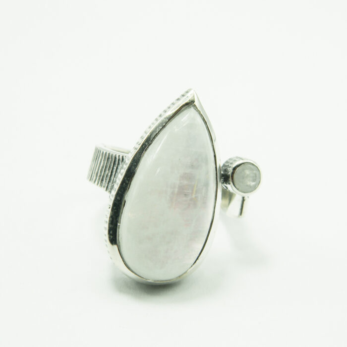Inel unicat din argint cu opal - model vintage Art Deco - i240Y99G - imagine 4