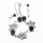 Colier vintage din argint cu ametist - Unicat - Stela - CL300Y24E-XA - imagine 3