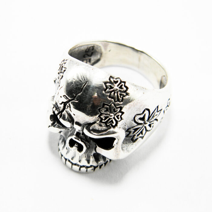 Inel argint barbati - Craniu - stil vintage - i137Y-16X - imagine 2