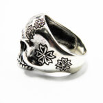 Inel argint barbati - Craniu - stil vintage - i137Y-16X - imagine 5