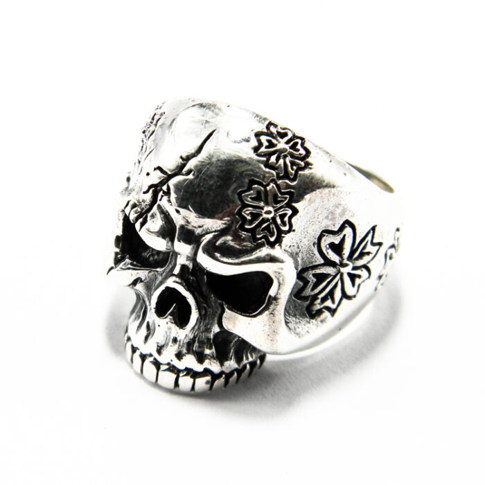 Inel argint barbati - Craniu - stil vintage - i137Y-16X - imagine 4