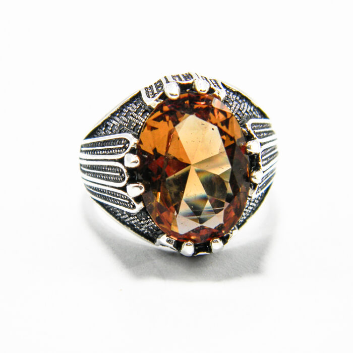 Inel unicat din argint cu zultanit - stil vintage - unisex - i160Y99F - imagine 2