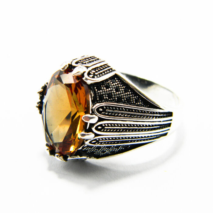 Inel unicat din argint cu zultanit - stil vintage - unisex - i160Y99F - imagine 3