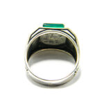 Inel barbatesc din argint cu nefrit - stil vintage - i170Y144G - imagine 5