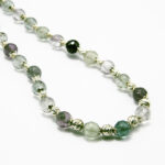 Colier handmade din argint cu fluorit natural - Unicat - CL100HM24G - imagine 6
