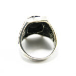 Inel barbatesc din argint cu onix - stil bizantin - i110Y129F - imagine 6