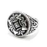 Inel barbatesc din argint fara pietre - stil vintage - Arthur - i120Y113F - imagine 3