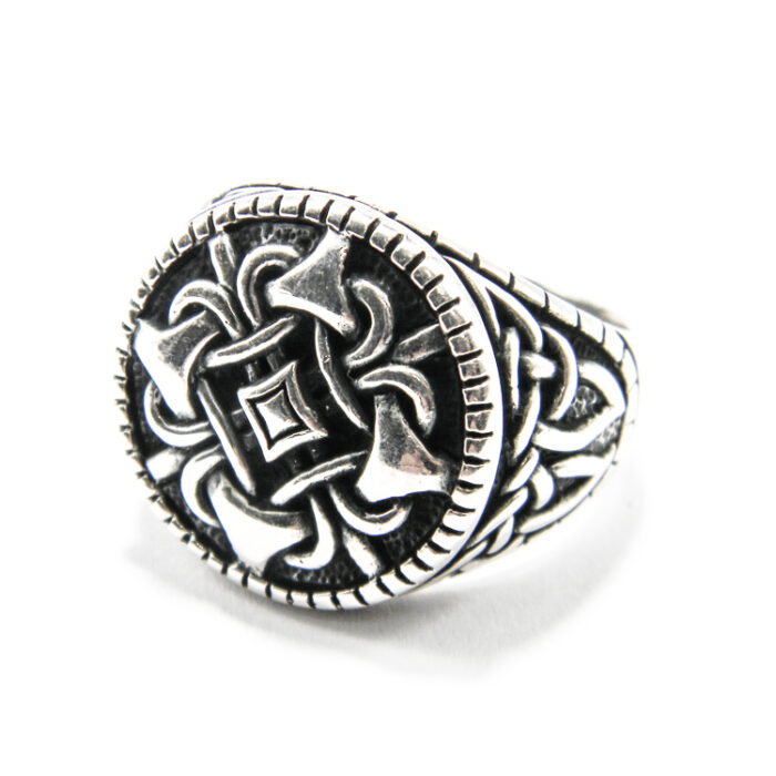 Inel barbatesc din argint fara pietre - stil vintage - Arthur - i120Y113F - imagine 3