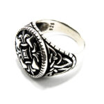 Inel barbatesc din argint fara pietre - stil vintage - Arthur - i120Y113F - imagine 4