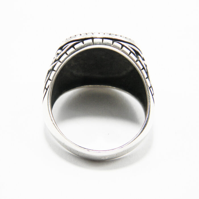 Inel barbatesc din argint fara pietre - stil vintage - Arthur - i120Y113F - imagine 5