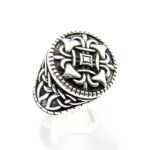 Inel barbatesc din argint fara pietre - stil vintage - Arthur - i120Y113F - imagine 2