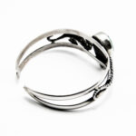 Bratara fixa din argint cu turcoaz - Caluti de mare - model vintage unicat - B170A2XZ - imagine 5