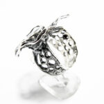 Inel statement din argint cu sidef - stil Art Deco - Unicat - i145F73F - imagine 5