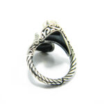 Inel unicat din argint cu citrin - stil bizantin - i145F69F - imagine 5