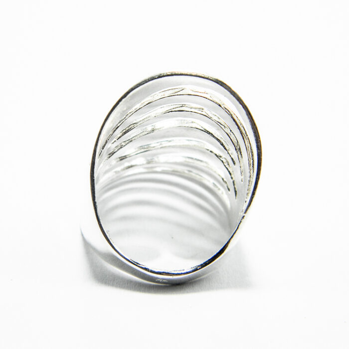 Inel din argint simplu - stil Art Deco - Carla - i145A36F - imagine 4