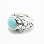 Inel din argint cu larimar - Cornelia - i300Y96F - imagine 2