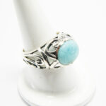 Inel din argint cu larimar - Cornelia - i300Y96F - imagine 3